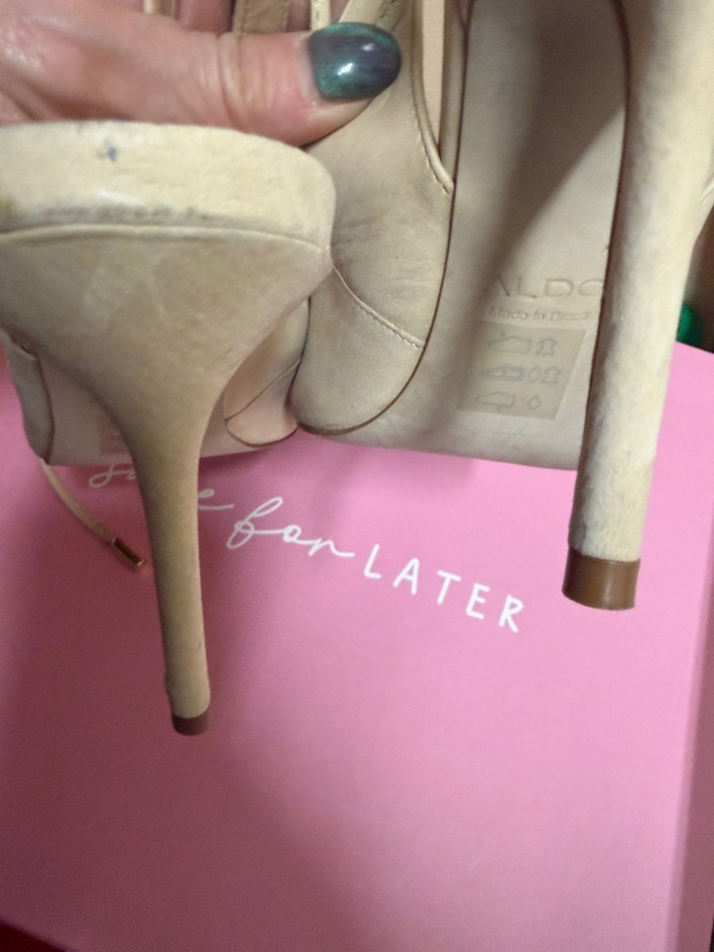 Mother’s Day special ALDO Cream Pointed Toe Slingback Pumps - Picture 5 of 8